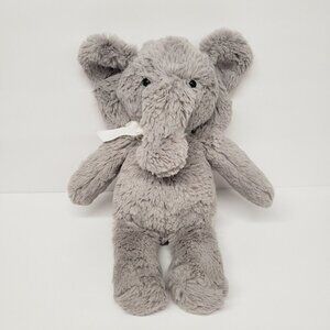 Pottery Barn Kids 11" Gray Elephant White Ribbon 2014 Plush